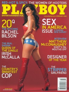 Wonder Woman on the cover of PLAYBOY