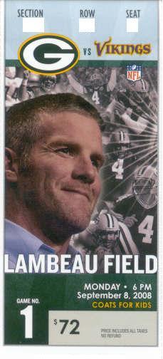 Why did the Packers put a photo of some other team's quarterback on their ticket?