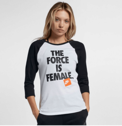 nike the force is female shirt