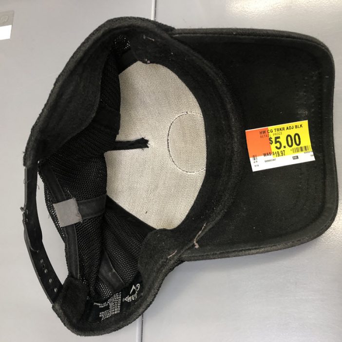 Walmart is trying to sell someone's grungy and disgusting used hat - Bent Corner