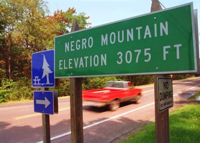 Maryland finally removes signs referring to 'Negro Mountain' - Bent Corner