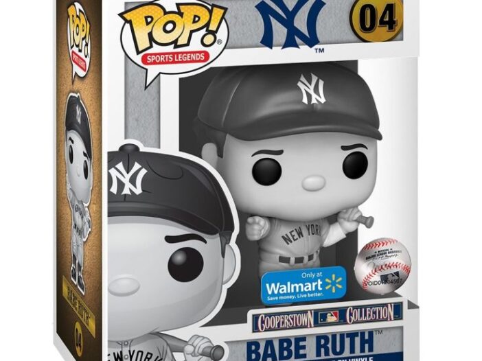 Funko Pop! Babe Ruth black and white Walmart exclusive