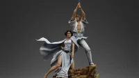 Deluxe 1:10 scale 'Star Wars' Luke and Leia statue