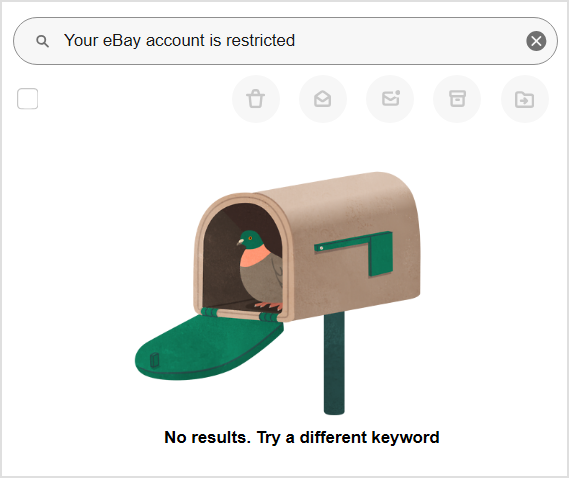 Your eBay account is restricted! - Bent Corner
