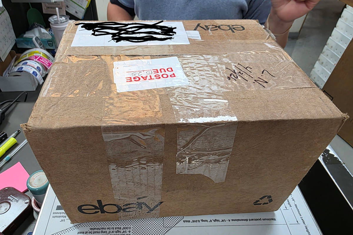 unprofessional eBay seller