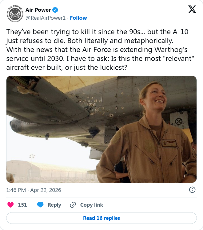 The A-10 is the worst aircraft in the Air Force